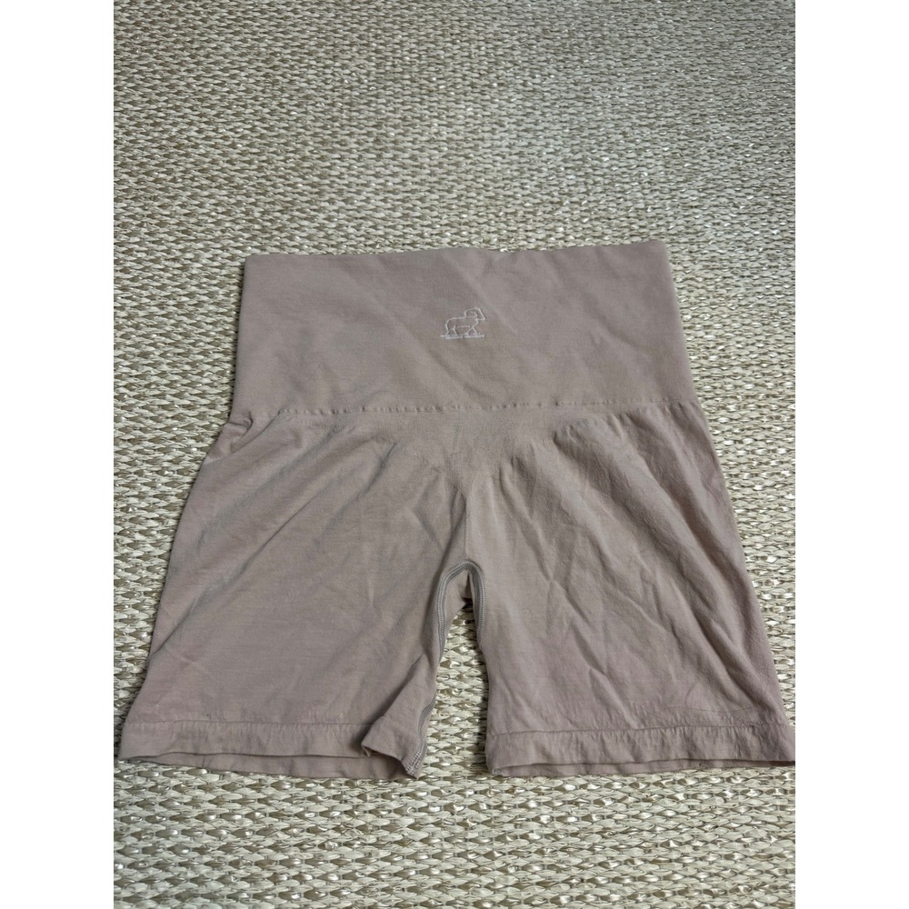 Woolx Marley Merino Wool High Waisted Shorts Tan Nude Large Seamless shapewear - Picture 6 of 8